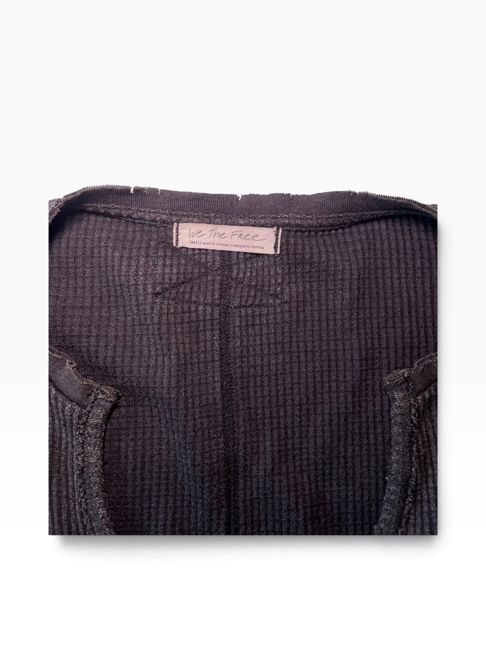Free People We The Free Buttercup Thermal Black Size Small - Picture 4 of 6